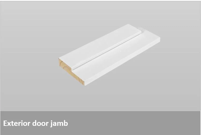 Primed & Coated White Flat Exterior Door Wooden Jamb